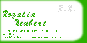 rozalia neubert business card